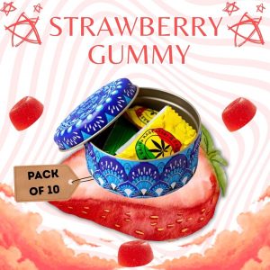 Strawberry Relax & Reset Gummies 3.5% – Pack of 10 Gummies